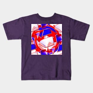 Red, blue, white and purple Kids T-Shirt